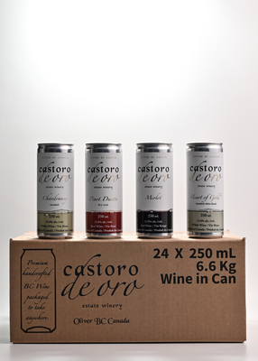 Castoro de Oro - 4 cans on box