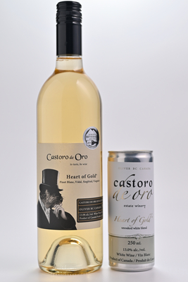 Castoro de Oro - Heart of Gold bottle and can